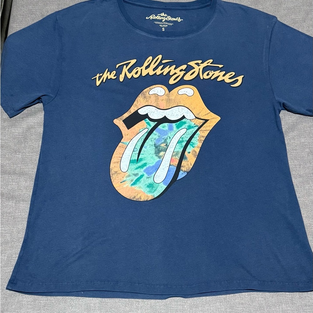 The Rolling Stones Kids Navy Blue Tongue Logo T-Shirt